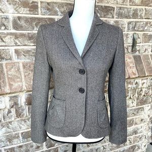 Banana Republic brown tweed blazer size 2